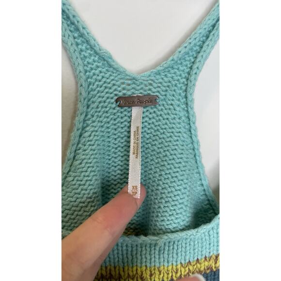 Free People Y2K ASO Selena Gomez as Alex Russo Knit Floral Tunic Dress Sz XS - Picture 5 of 16